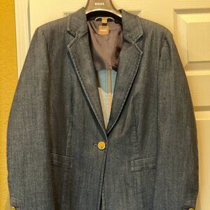 Hugo Boss Jaflera Denim Blazer - Sz 12